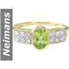 Image 1 : 1.07 ct Peridot & Diamond Ring 14kt Gold