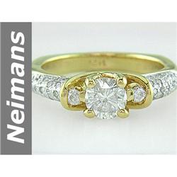 Sparkling 1.11 ct  SI Diamond Ring 14kt Gold Guaranteed