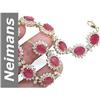 Image 1 : 32.35 ct Ruby & Diamond Bracelet 14kt Gold