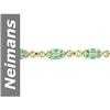 Image 1 : 8.40 ct Green Sapphire Bracelet 14kt Gold