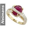Image 1 : Georgous 4.71 ct Ruby & Diamond Ring 14kt Gold