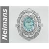 Image 1 : 3.02 ct Aquamarine & Diamond Ring 14kt Gold