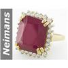 Image 1 : 22.76 ct Ruby & Diamond Ring 14kt Gold