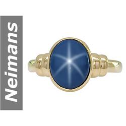 4.00 ct Star Sapphire Ring 14kt Gold