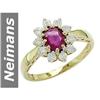 Image 1 : Rare 1.50 ct  Burma Ruby & Diamond Ring 14kt Gold