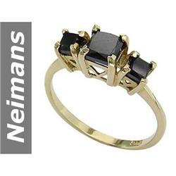 Hot 1.50 ct Black Diamond Ring 14kt Gold