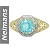 Image 1 : CERTIFIED 1.50 ct Apatite Ring 14kt Gold