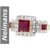 Image 1 : 2.50 ct Ruby & Diamond Ring 14kt Gold