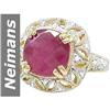 Image 1 : 5.75 ct Ruby & Diamond Ring 14kt Gold