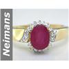 Image 1 : Charming 1.75 ct Ruby & Diamond Ring 14kt Gold
