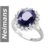 Image 1 : 6.45 ct Sapphire & Diamond Ring 14kt Gold New
