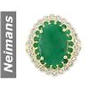 Image 1 : 9.01 ct Emerald & Diamond Ring 14kt Gold