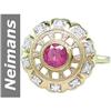 Image 1 : .75 ct Ruby & Diamond Ring 14kt Gold