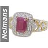 Image 1 : 1.48 ct Ruby & Diamond Ring 14kt Gold