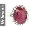 Image 1 : 13.11 ct Ruby & Diamond Ring 14kt Gold