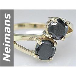 Hot 3.10 ct Black Diamond Ring 14kt Gold