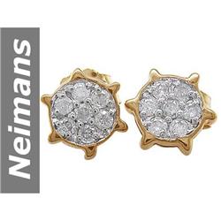 .17 ct Diamond Earrings 14kt Gold