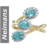 Image 1 : 2.22 ct Apatite & Diamond Ring 14kt Gold