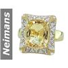 Image 1 : 4.16 ct Citrine & Diamond Ring 14kt Gold