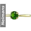 Image 1 : 1.00 ct Chrome Diopside & Diamond Ring 14kt Gold