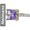 Image 1 : 2.34 ct Amethyst & Diamond Ring 14kt Gold