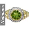 Image 1 : 1.25 ct Peridot Ring 14kt Gold