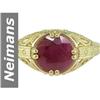 Image 1 : 2.50 ct Ruby Ring 14kt Gold
