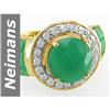 Image 1 : 6.24 ct Emerald & Diamond Ring 14kt Gold