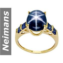 4.9 ct Sapphire & Star Sapphire Ring 14kt Gold