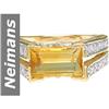 Image 1 : 2.98 ct Citrine & Diamond Ring 14kt Gold