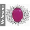 Image 1 : 7.43 ct Ruby & Diamond Ring 14kt Gold