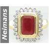Image 1 : 4.16 ct Ruby & Diamond Ring 14kt Gold