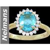 Image 1 : 2.09 ct Apatite & Diamond Ring 14kt Gold