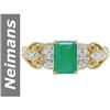 Image 1 : 1.00 ct Emerald & Diamond Ring 14kt Gold