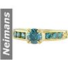 Image 1 : .99 ct Blue Diamond Ring 14kt Gold