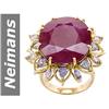 Image 1 : 37.52 ct Ruby & Tanzanite Ring 14kt Gold