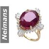 Image 1 : 19.65 ct Ruby & Diamond Ring 14kt Gold