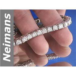 7.20 ct Diamond Bracelet 14kt Gold