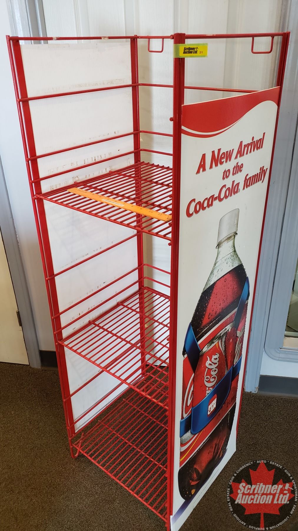 Coca-Cola Store Display Shelving Rack (Metal)