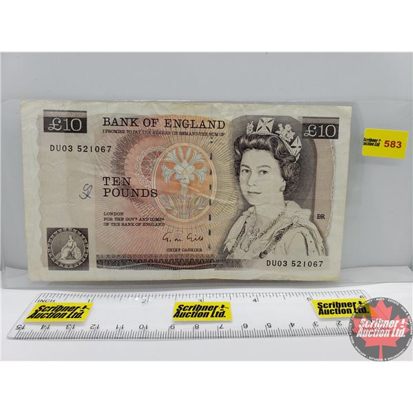 Ten Pound Note Serial Numbers Bank of England 10 Pound Note (See Pics for Serial Numbers, Signatures ...
