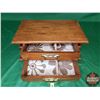 Image 2 : Small Oak 2 Drawer Dresser Top Chest (6-1/2"H x 16"W x 10"D) (SEE PICS!)