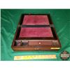 Image 2 : Antique Wooden Portable Folding Writing Lap Desk (Measures Closed : 4-1/2"H x 14"W x 9-1/4"D) (SEE P