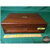 Image 7 : Antique Wooden Portable Folding Writing Lap Desk (Measures Closed : 4-1/2"H x 14"W x 9-1/4"D) (SEE P