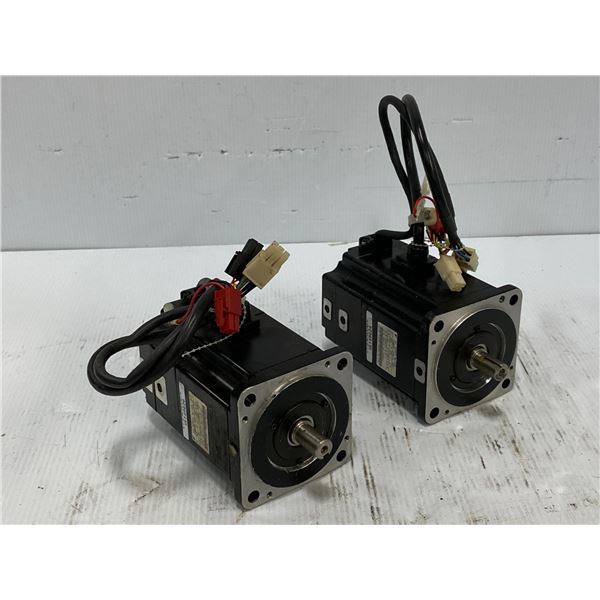 (2) Yaskawa #SGMPH-04A1A-YR51 AC Servo Motors