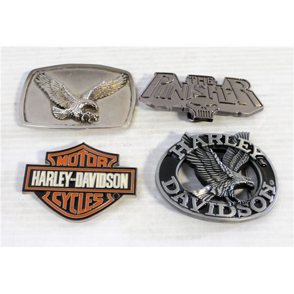 4 BELT BUCKLES