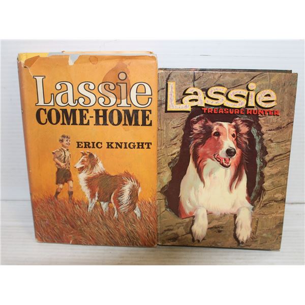 VINTAGE (2) LASSIE HARDCOVER BOOKS