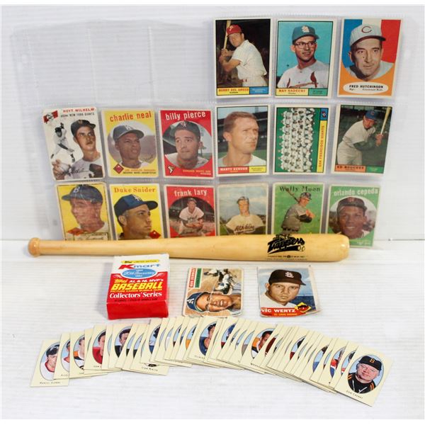 VINTAGE (17) 1950'S-60'S BASEBALL CARDS