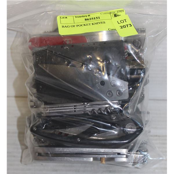 BAG OF POCKET KNIVES