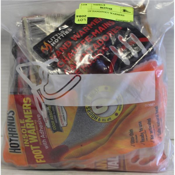 BAG OF HAND/FOOT WARMERS