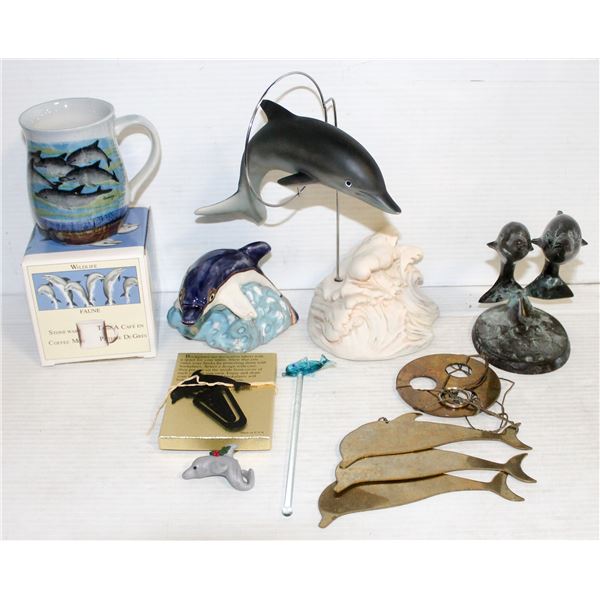 LARGE LOT MISC DOLHIN COLLECTIBLES